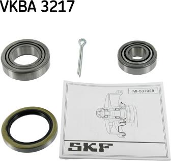 SKF VKBA 3217 - Rato guolio komplektas xparts.lv
