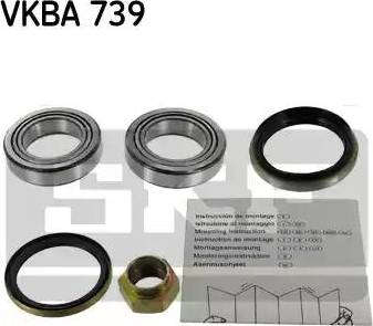 SKF VKBA 739 - Комплект подшипника ступицы колеса xparts.lv