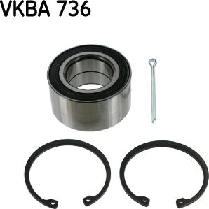 SKF VKBA 736 - Wheel hub, bearing Kit xparts.lv