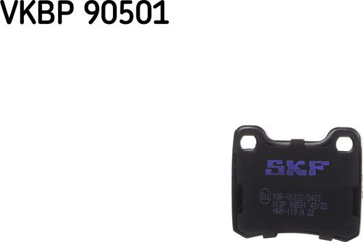 SKF VKBP 90501 - Bremžu uzliku kompl., Disku bremzes xparts.lv