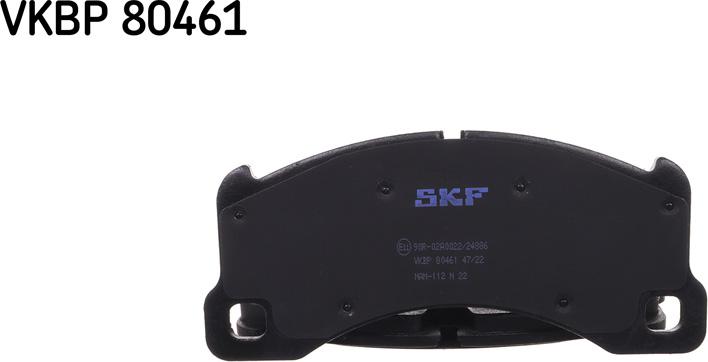 SKF VKBP 80461 - Stabdžių trinkelių rinkinys, diskinis stabdys xparts.lv