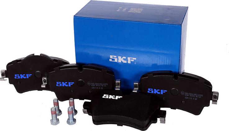 SKF VKBP 80153 - Brake Pad Set, disc brake xparts.lv