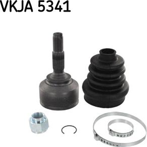 SKF VKJA 5341 - Шарнирный комплект, ШРУС, приводной вал xparts.lv