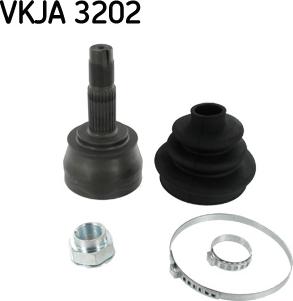 SKF VKJA 3202 - Шарнирный комплект, ШРУС, приводной вал xparts.lv