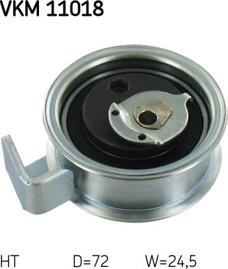 SKF VKM 11018 - Tensioner Pulley, timing belt xparts.lv