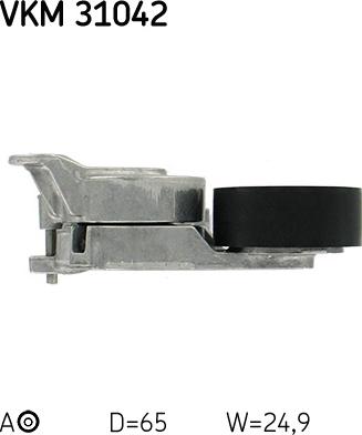 SKF VKM 31042 - Deflection / Guide Pulley, v-ribbed belt xparts.lv