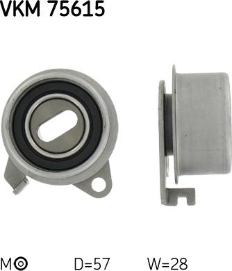 SKF VKM 75615 - Tensioner Pulley, timing belt xparts.lv