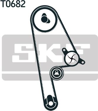 SKF VKMA 93616 - Paskirstymo diržo komplektas xparts.lv