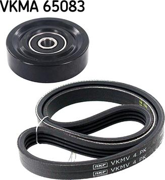 SKF VKMA 65083 - V formos rumbuotas diržas, komplektas xparts.lv