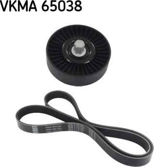 SKF VKMA 65038 - V formos rumbuotas diržas, komplektas xparts.lv
