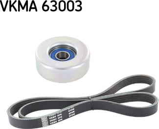 SKF VKMA 63003 - V formos rumbuotas diržas, komplektas xparts.lv