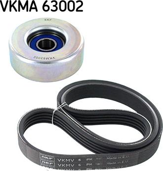 SKF VKMA 63002 - V-Ribbed Belt Set xparts.lv