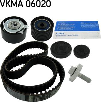SKF VKMA 06020 - Комплект ремня ГРМ xparts.lv