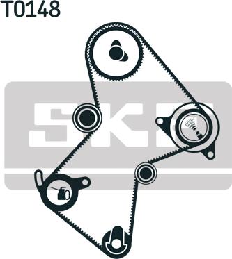 SKF VKMA 06115 - Zobsiksnas komplekts xparts.lv