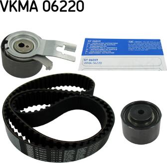SKF VKMA 06220 - Paskirstymo diržo komplektas xparts.lv