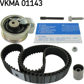 SKF VKMA 01143 - Zobsiksnas komplekts xparts.lv