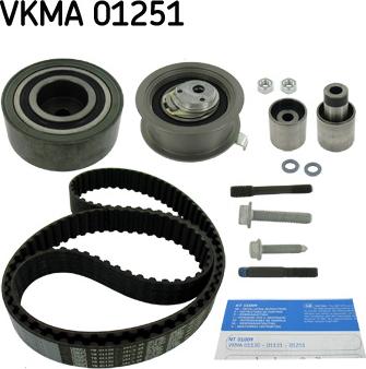 SKF VKMA 01251 - Paskirstymo diržo komplektas xparts.lv