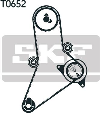 SKF VKMA 02384 - Timing Belt Set xparts.lv