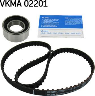 SKF VKMA 02201 - Paskirstymo diržo komplektas xparts.lv