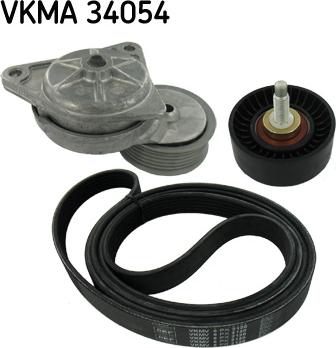 SKF VKMA 34054 - Ķīļrievu siksnu komplekts xparts.lv