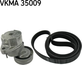 SKF VKMA 35009 - V-Ribbed Belt Set xparts.lv