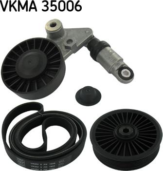 SKF VKMA 35006 - V formos rumbuotas diržas, komplektas xparts.lv