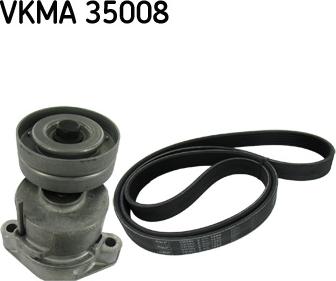 SKF VKMA 35008 - V formos rumbuotas diržas, komplektas xparts.lv