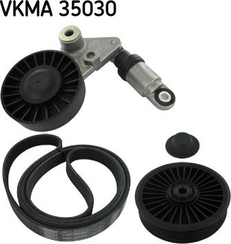 SKF VKMA 35030 - V formos rumbuotas diržas, komplektas xparts.lv