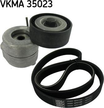 SKF VKMA 35023 - Ķīļrievu siksnu komplekts xparts.lv