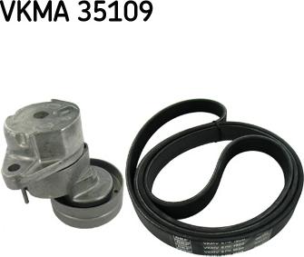 SKF VKMA 35109 - Ķīļrievu siksnu komplekts xparts.lv