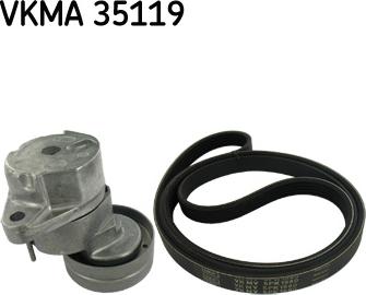 SKF VKMA 35119 - V-Ribbed Belt Set xparts.lv