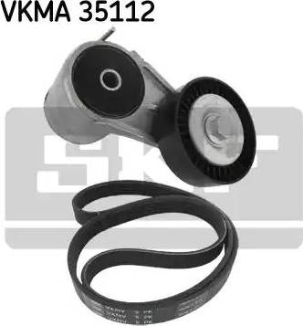 SKF VKMA 35112 - V-Ribbed Belt Set xparts.lv