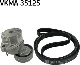 SKF VKMA 35125 - V-Ribbed Belt Set xparts.lv