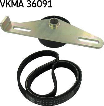 SKF VKMA 36091 - V-Ribbed Belt Set xparts.lv