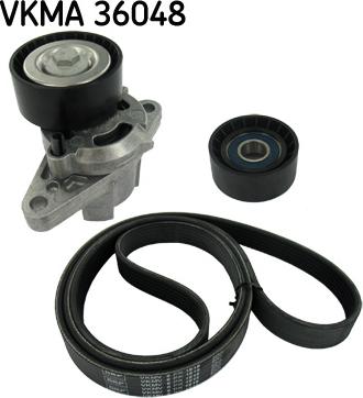 SKF VKMA 36048 - Ķīļrievu siksnu komplekts xparts.lv
