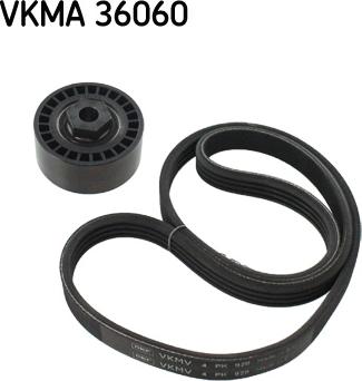 SKF VKMA 36060 - V formos rumbuotas diržas, komplektas xparts.lv
