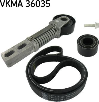 SKF VKMA 36035 - Ķīļrievu siksnu komplekts xparts.lv