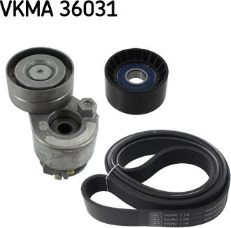 SKF VKMA 36031 - Ķīļrievu siksnu komplekts xparts.lv