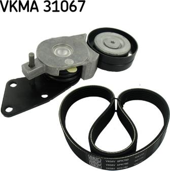 SKF VKMA 31067 - V formos rumbuotas diržas, komplektas xparts.lv
