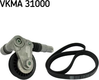SKF VKMA 31000 - V-Ribbed Belt Set xparts.lv