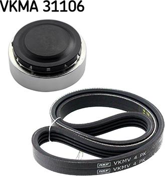 SKF VKMA 31106 - V-Ribbed Belt Set xparts.lv