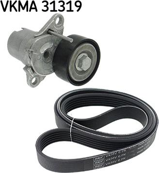 SKF VKMA 31319 - V-Ribbed Belt Set xparts.lv