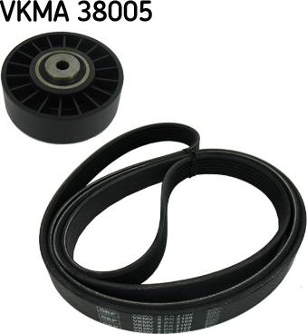 SKF VKMA 38005 - V formos rumbuotas diržas, komplektas xparts.lv