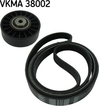 SKF VKMA 38002 - V formos rumbuotas diržas, komplektas xparts.lv