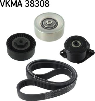 SKF VKMA 38308 - Ķīļrievu siksnu komplekts xparts.lv