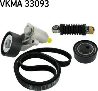 SKF VKMA 33093 - V-Ribbed Belt Set xparts.lv