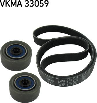 SKF VKMA 33059 - V-Ribbed Belt Set xparts.lv