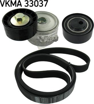 SKF VKMA 33037 - V-Ribbed Belt Set xparts.lv