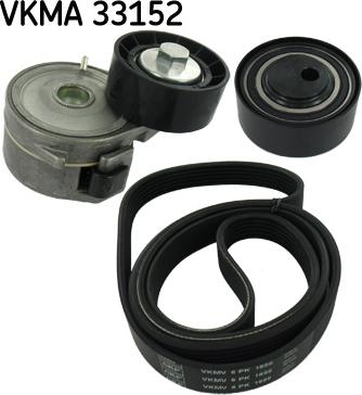 SKF VKMA 33152 - V-Ribbed Belt Set xparts.lv