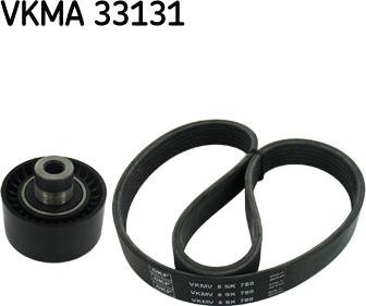 SKF VKMA 33131 - V formos rumbuotas diržas, komplektas xparts.lv